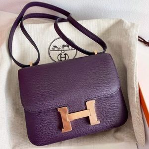 Hermes Mini Constance 18 Rose Gold Hardware